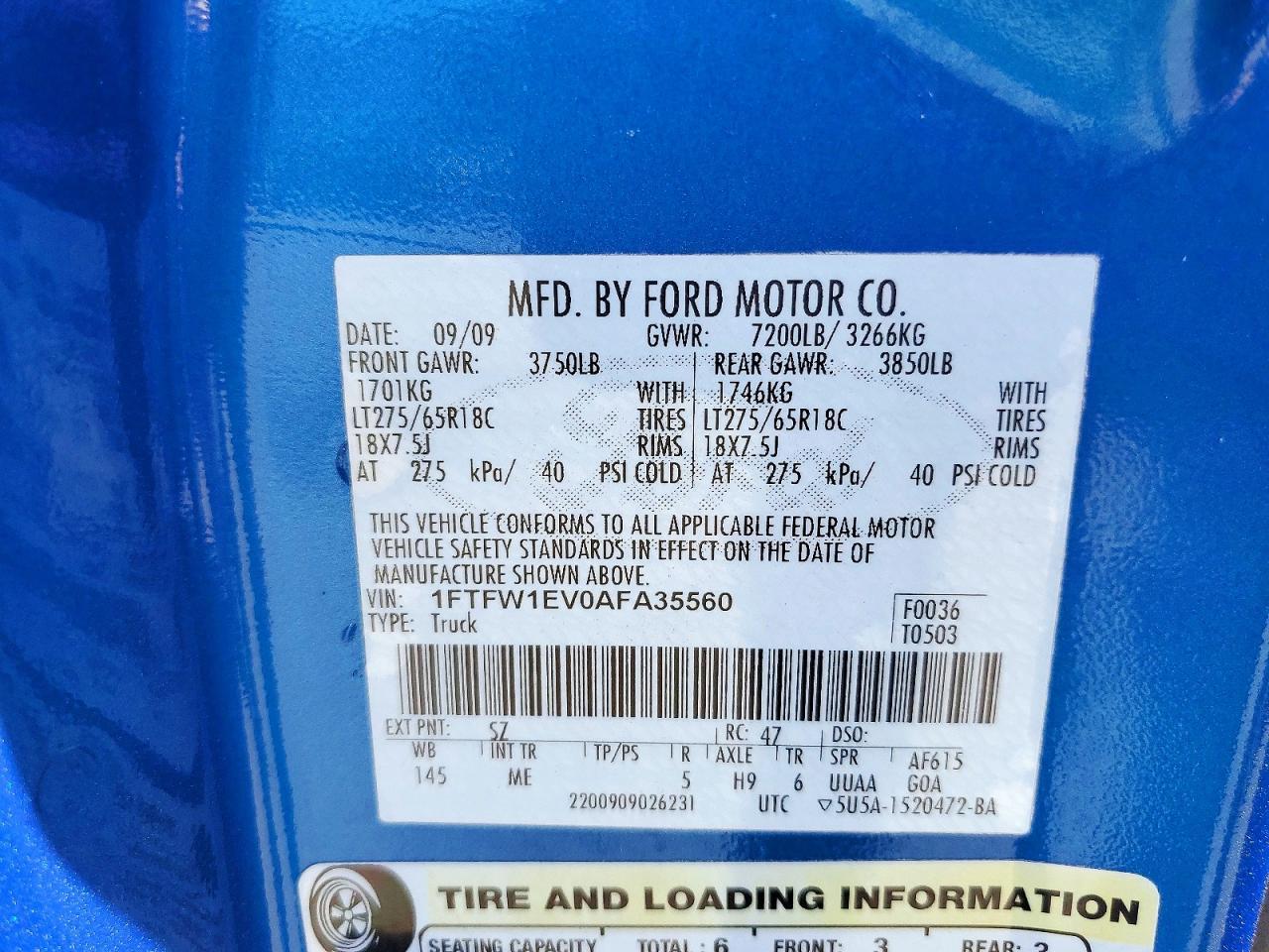 2010 Ford F150 Supercrew