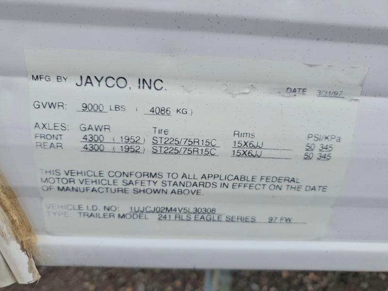 1997 Jayco Rv Trailer