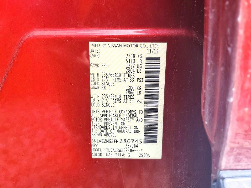 2015 Nissan Murano sl