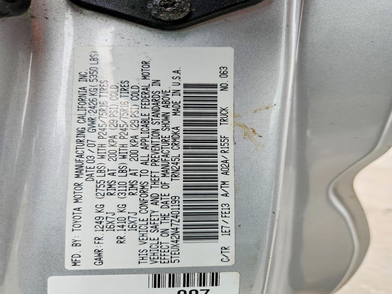 2007 Toyota Tacoma Base