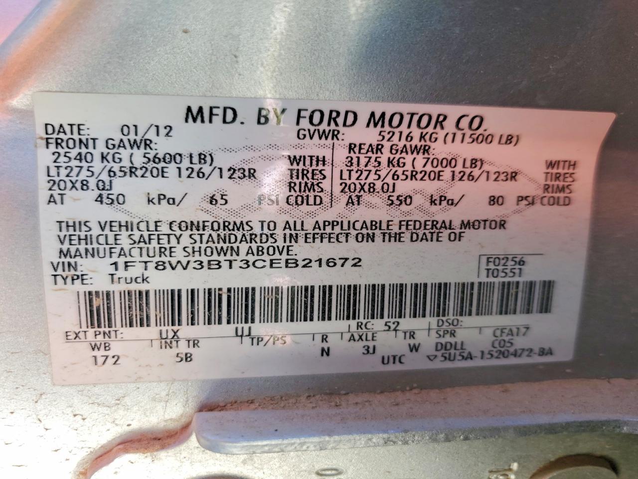 2012 Ford F350 Super Duty