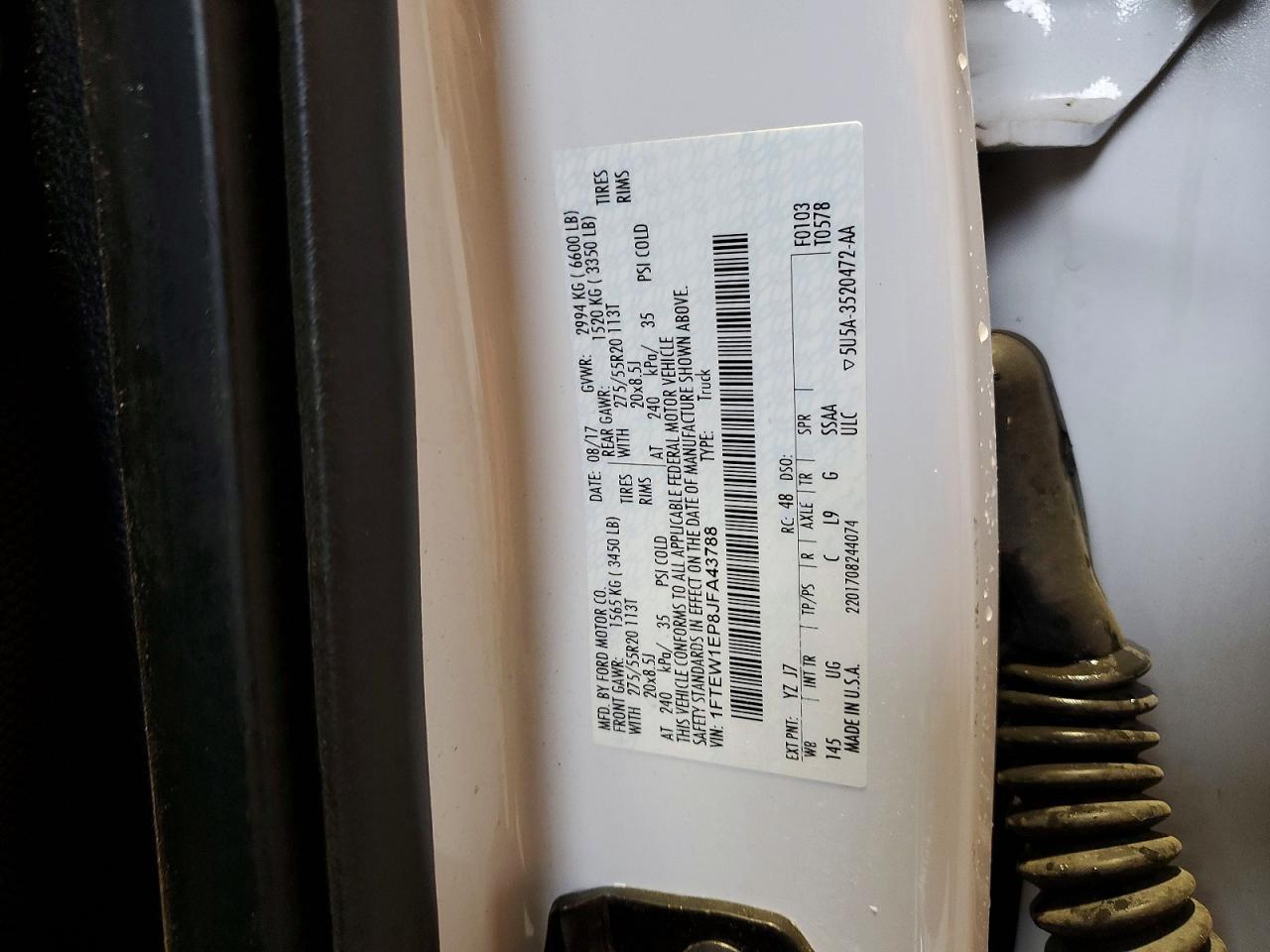 2018 Ford F150 Supercrew