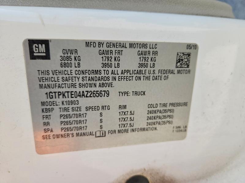 2010 GMC Sierra K1500