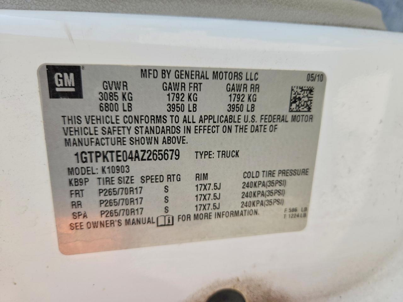 2010 GMC Sierra K1500