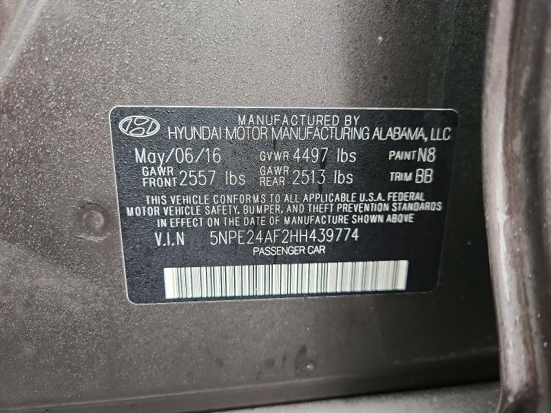2017 Hyundai Sonata se