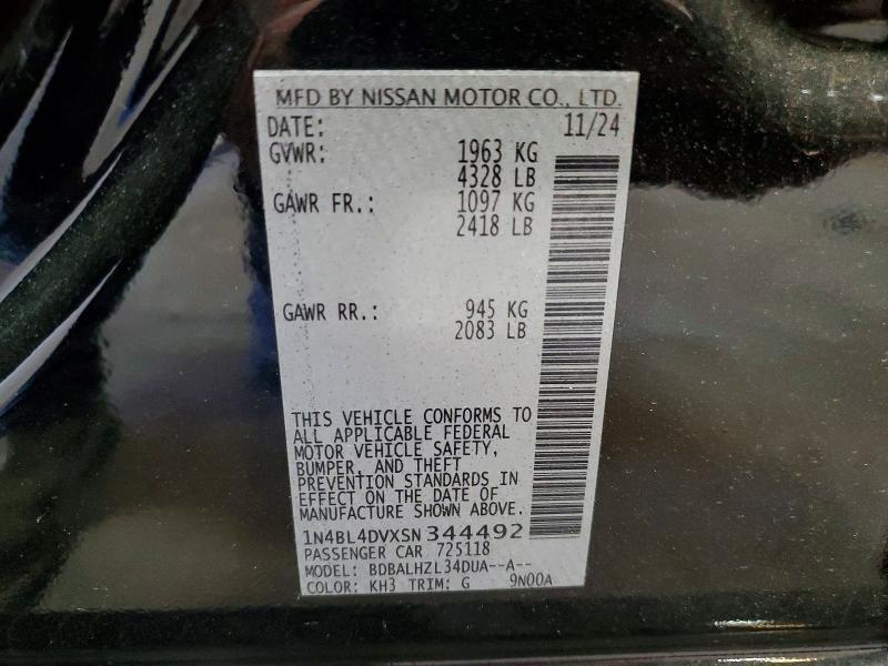 2025 Nissan Altima 2.5 sv