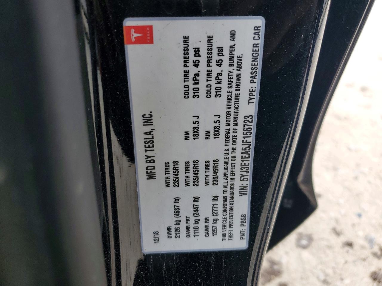 2018 Tesla Model 3