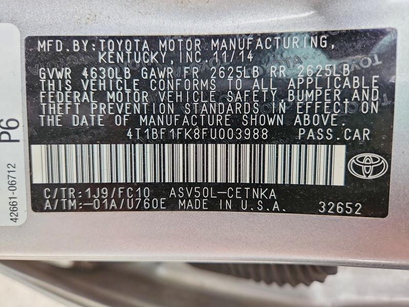 2015 Toyota Camry le