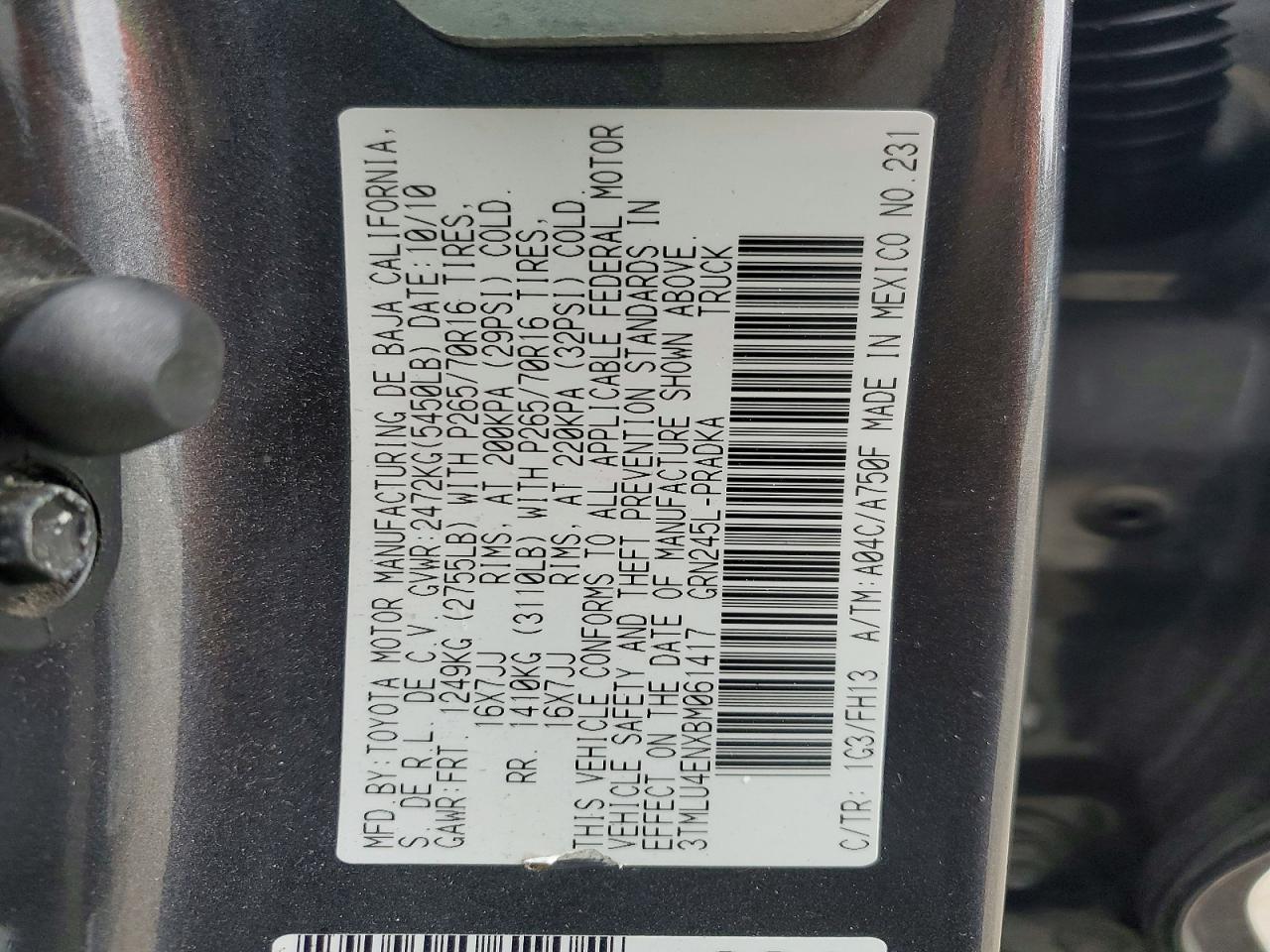 2011 Toyota Tacoma V6