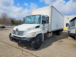 Salvage trucks for sale at Woodhaven, MI auction: 2010 Hino 258/268 BOX Truck