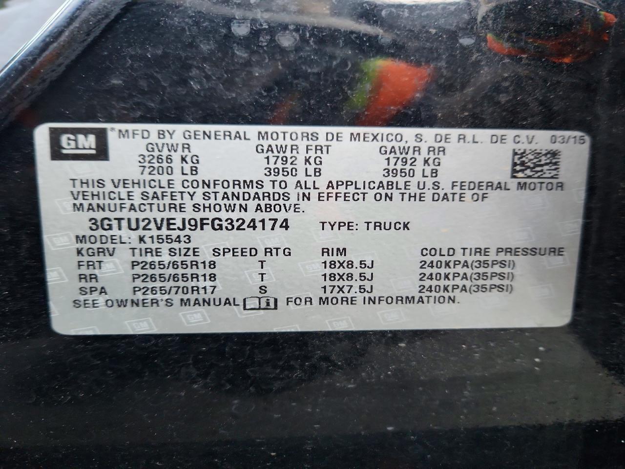 2015 GMC Sierra K1500 SLT