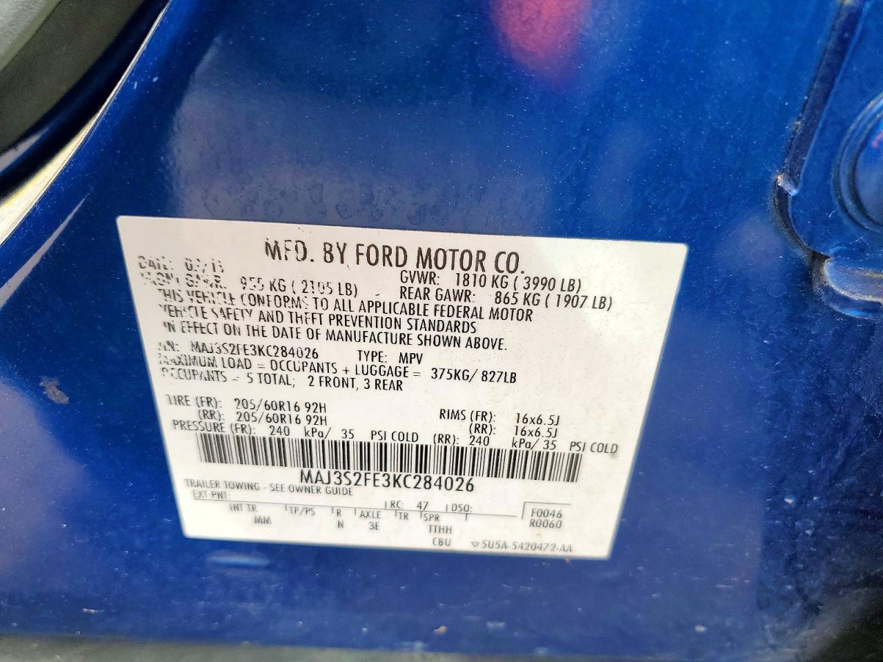 2019 Ford Ecosport s