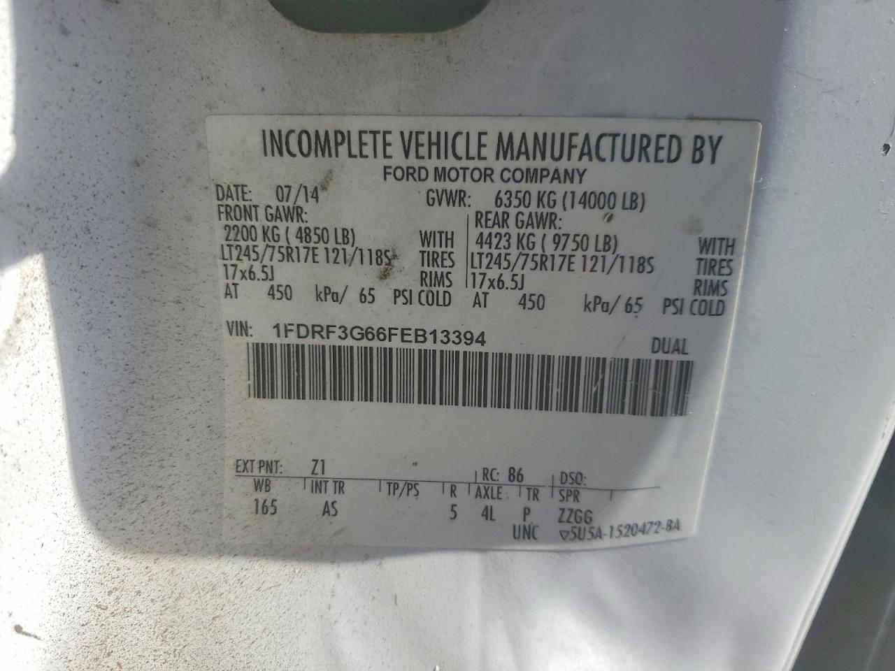 2015 Ford F350 Super Duty