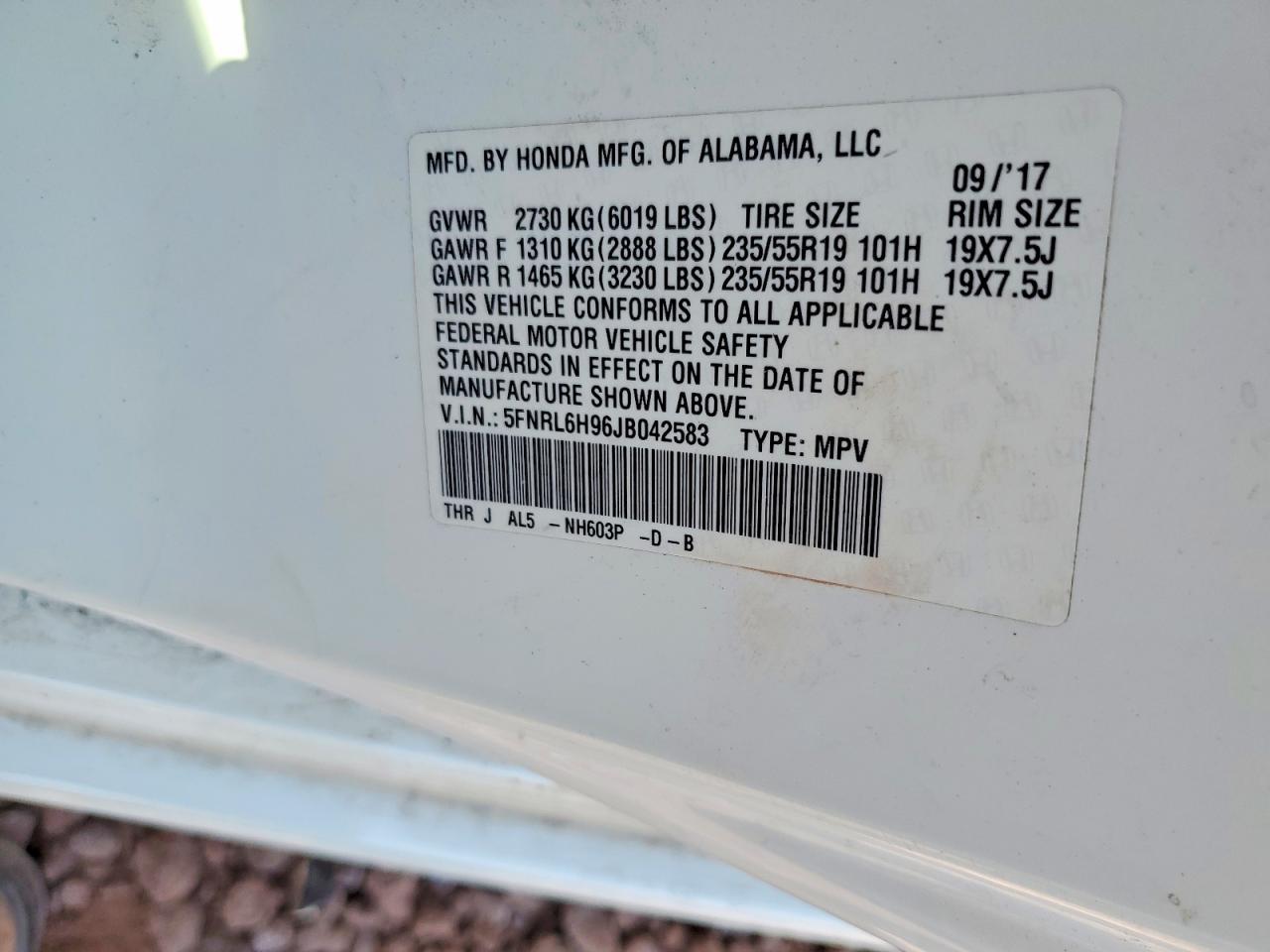 2018 Honda Odyssey Elite