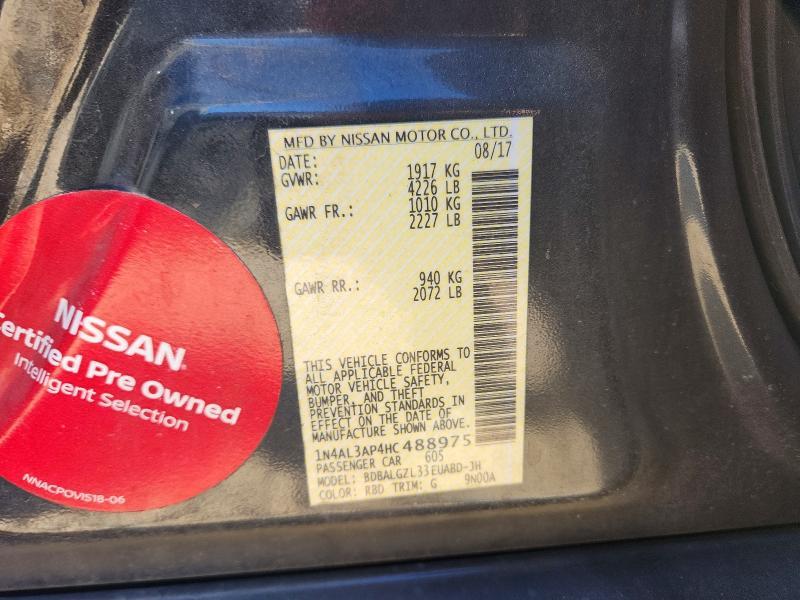 2017 Nissan Altima 2.5 s