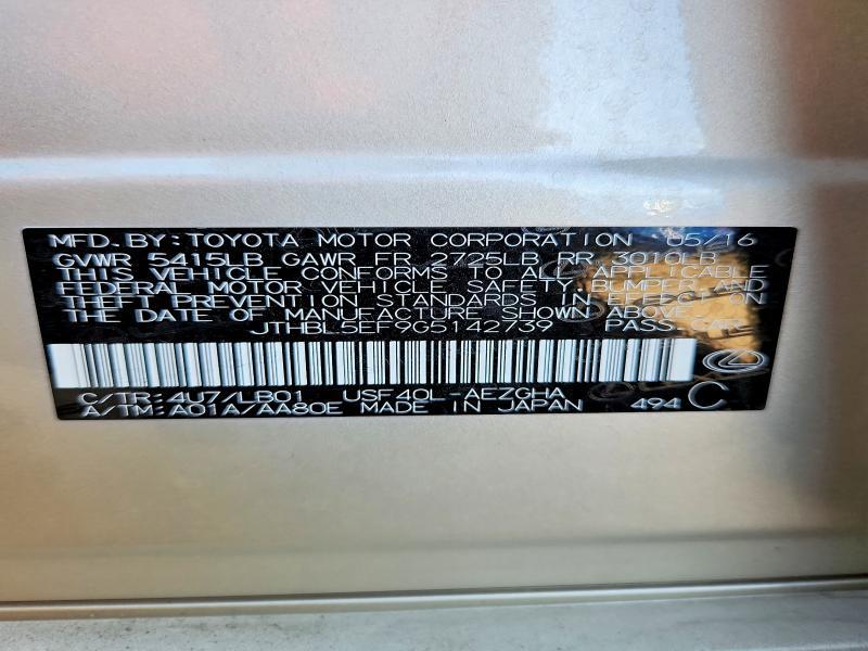 2016 Lexus Ls 460 Base