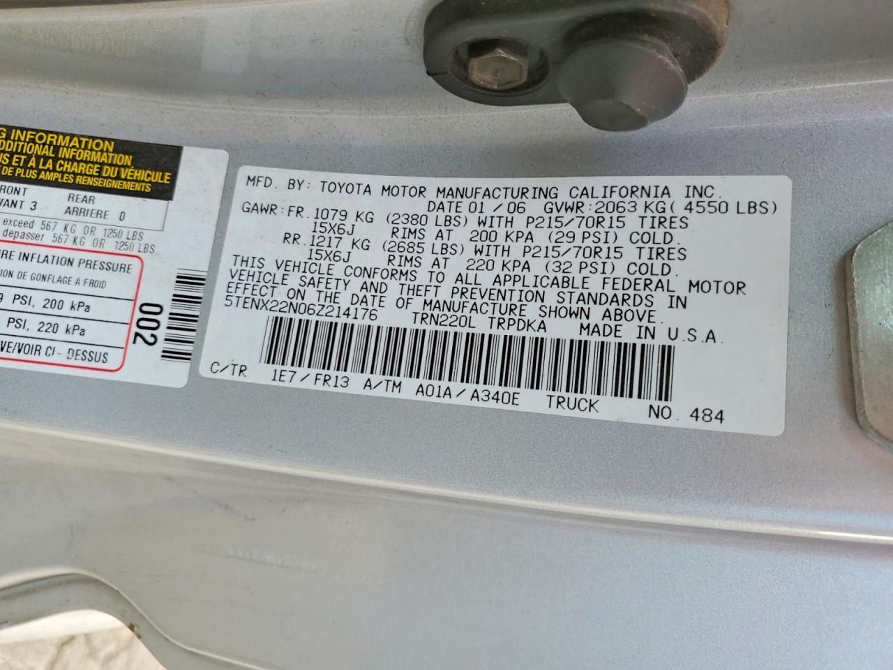 2006 Toyota Tacoma Base