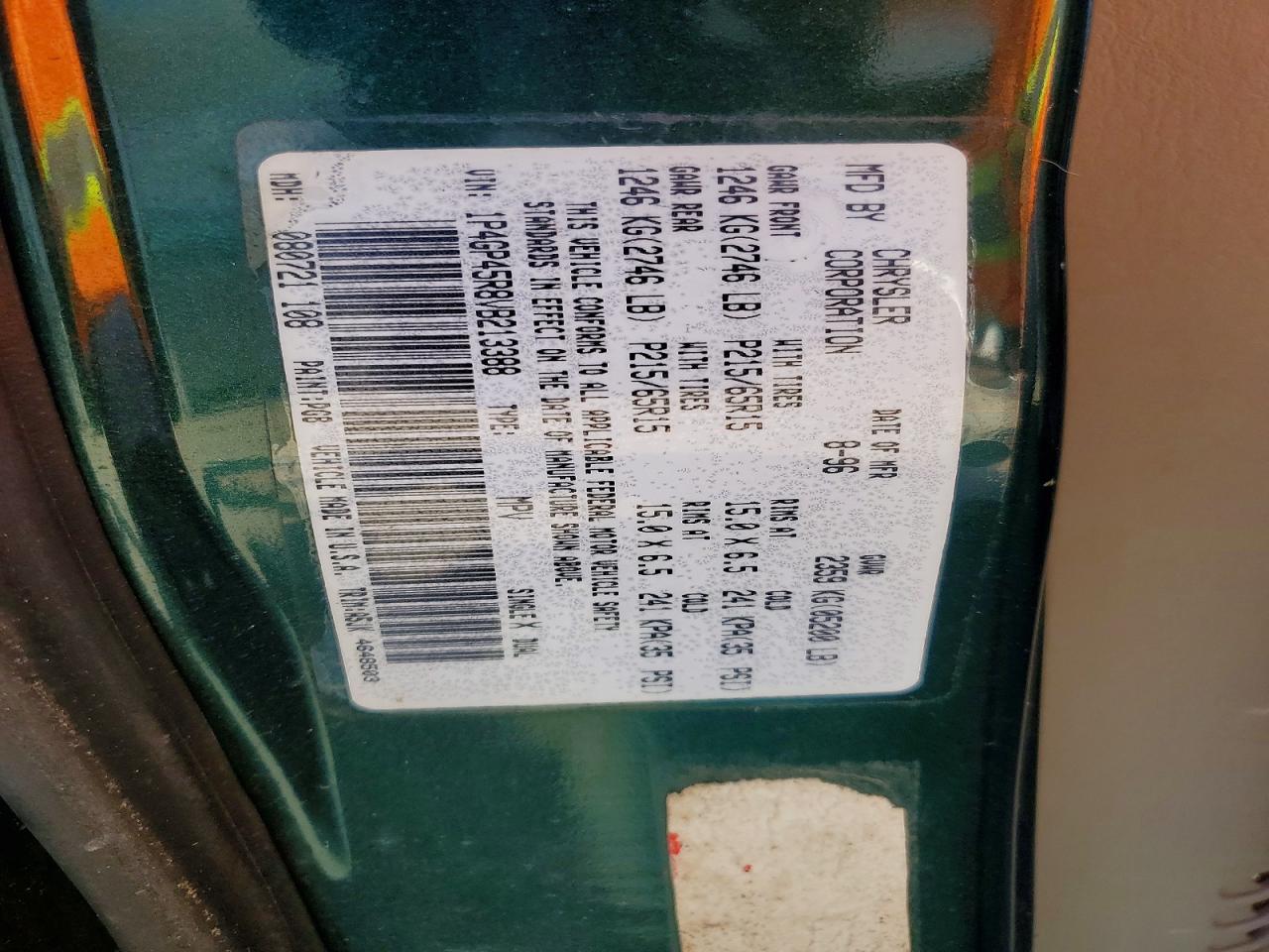 1997 Plymouth Voyager se