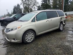 Toyota Sienna salvage cars for sale: 2017 Toyota Sienna Limited 7-passenger