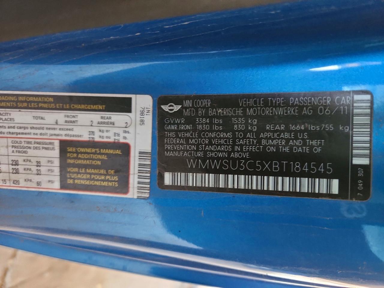 2011 Mini Cooper