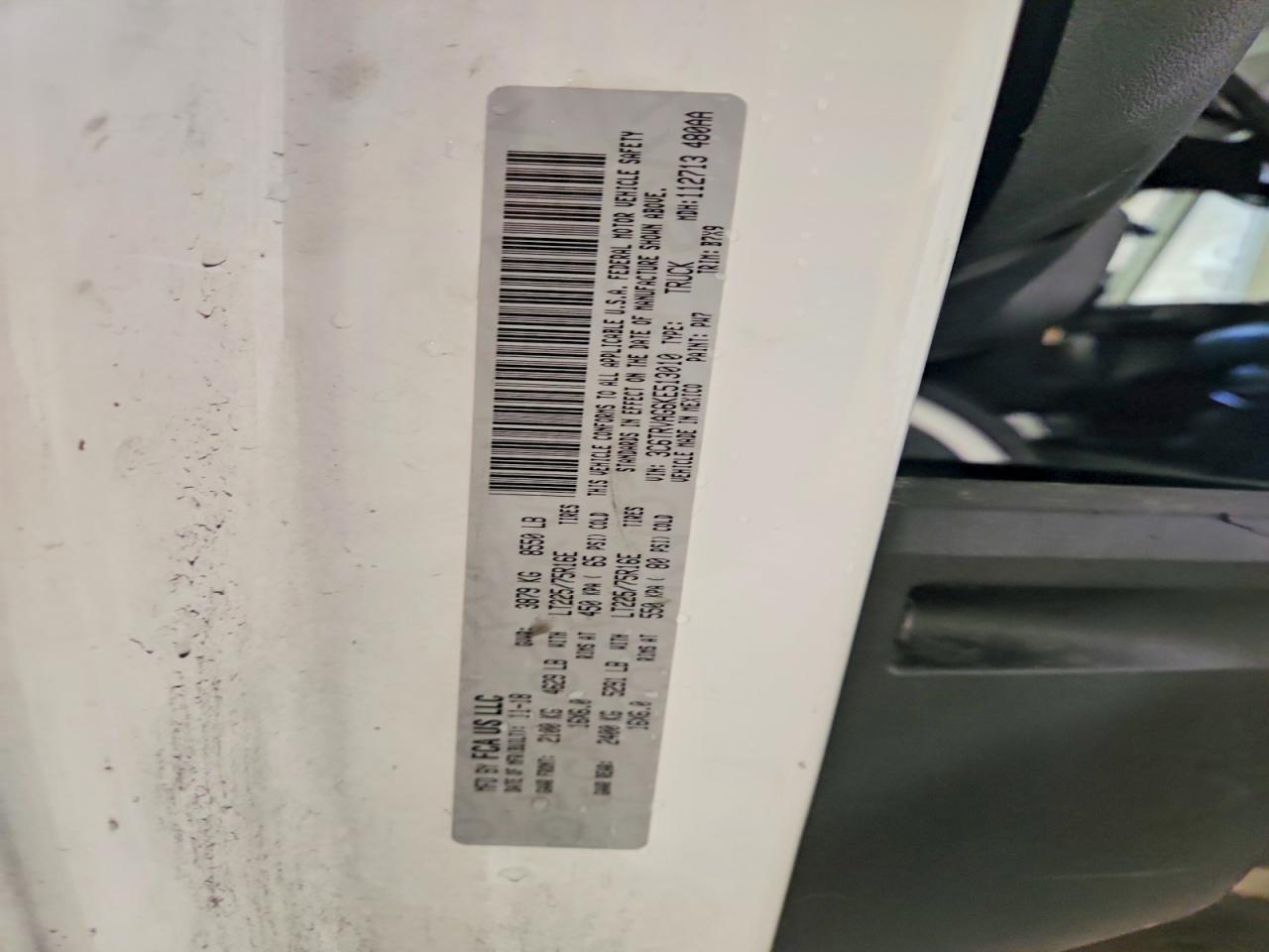 2019 Dodge RAM Promaster 1500 Utility / Service Van