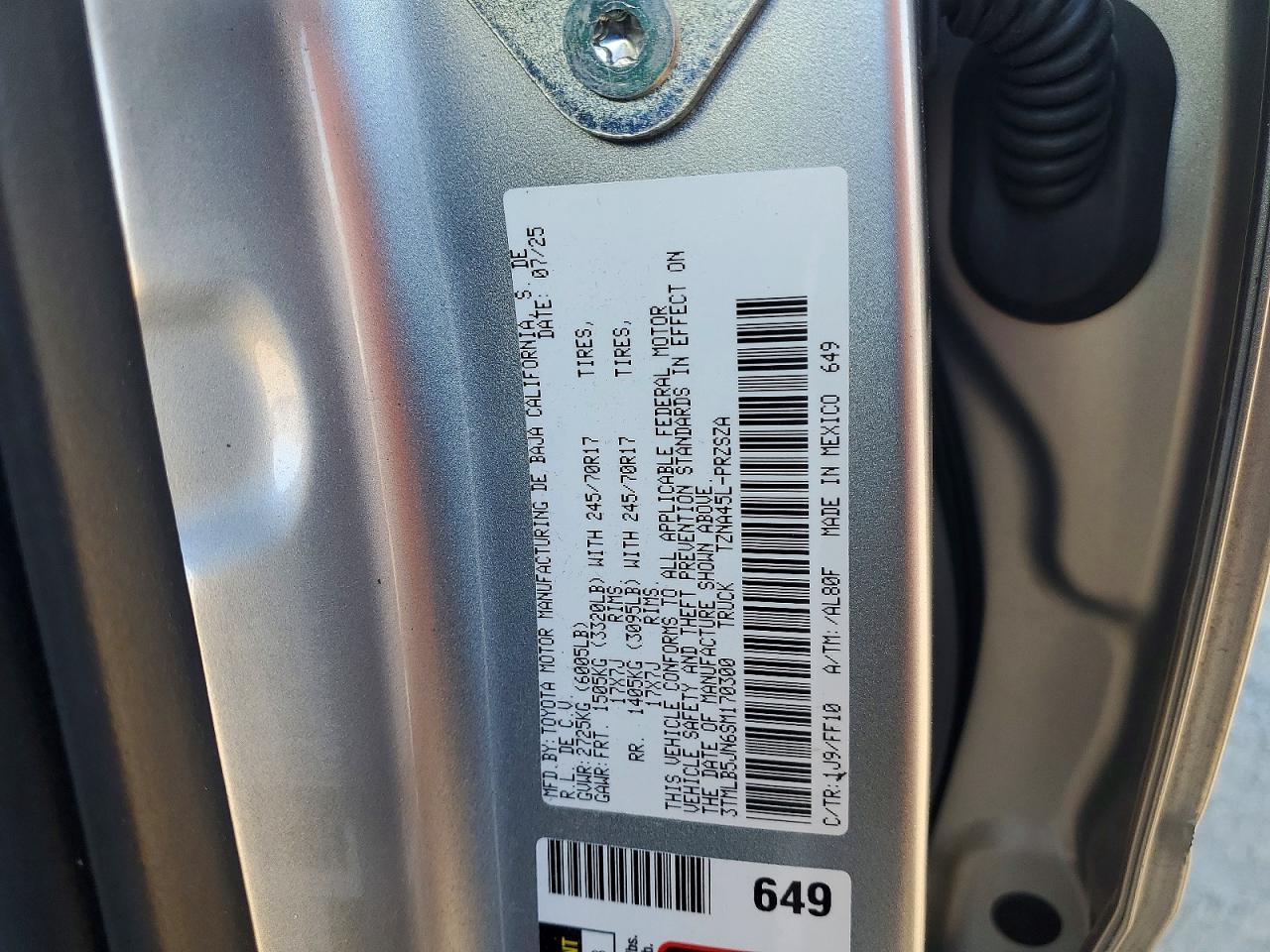 2025 Toyota Tacoma SR5