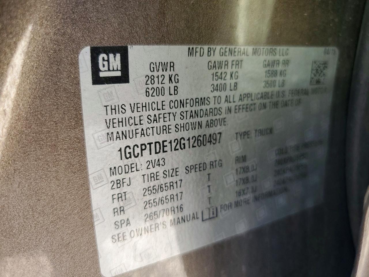 2016 Chevrolet Colorado Z71