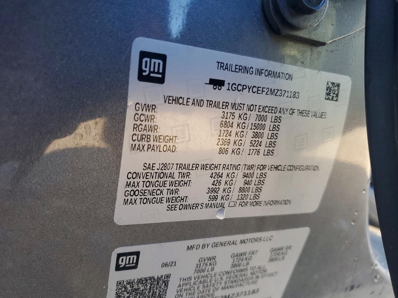 2021 Chevrolet Silverado K1500 Trail Boss Custom