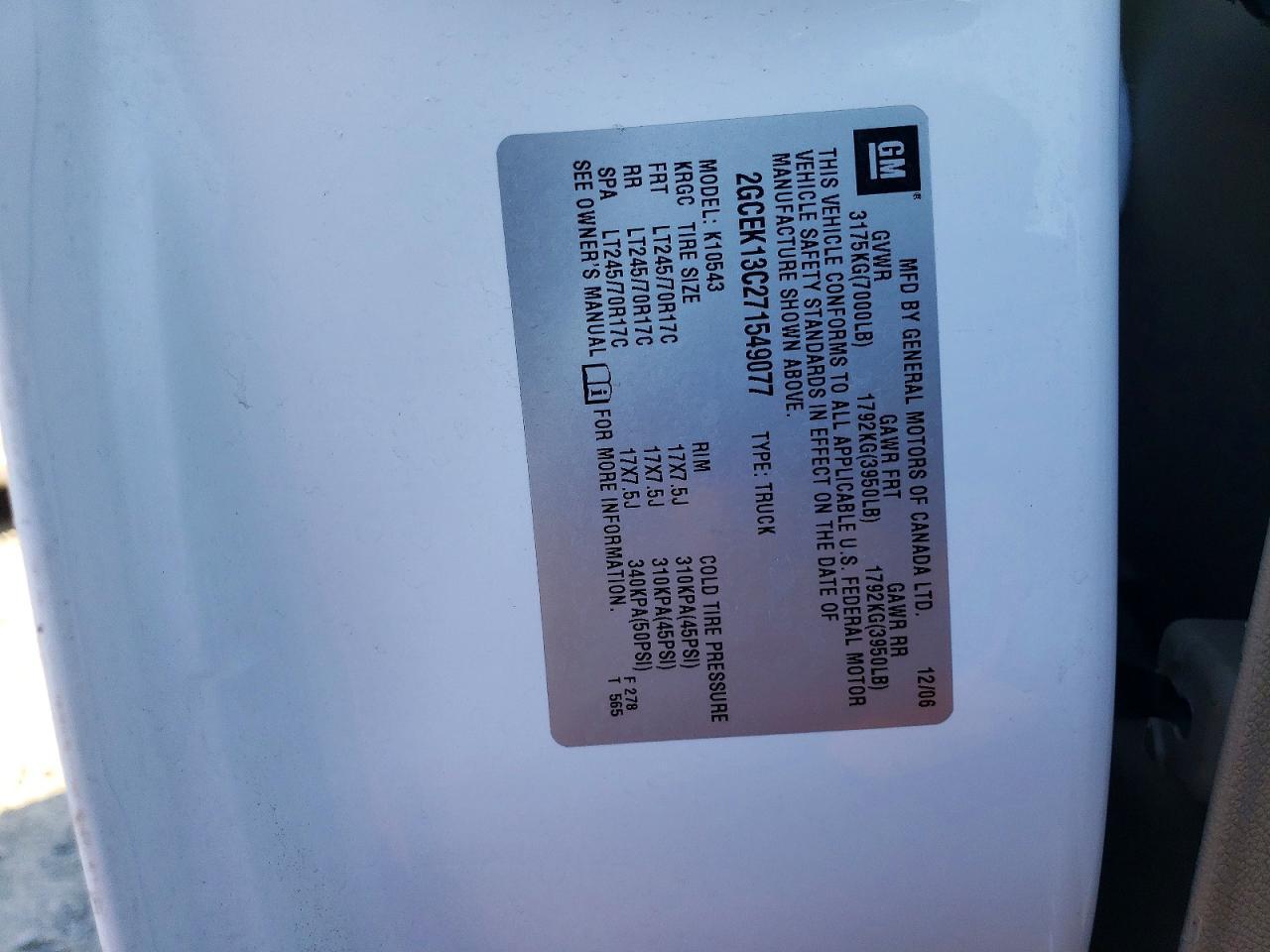 2007 Chevrolet Silverado K1500 Crew Cab