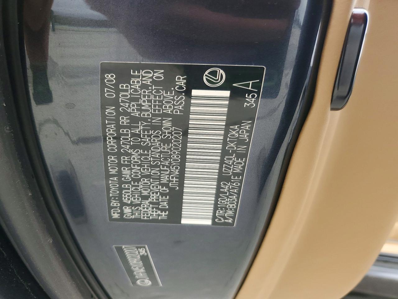 2008 Lexus Sc 430 Base