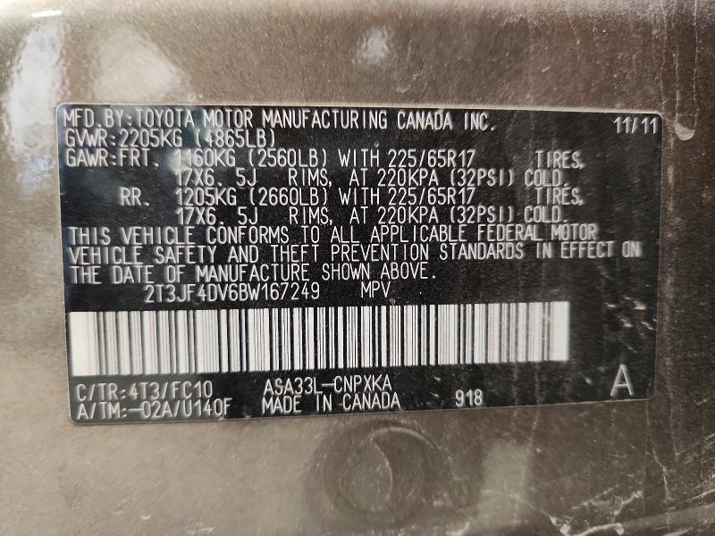 2011 Toyota Rav4 Base
