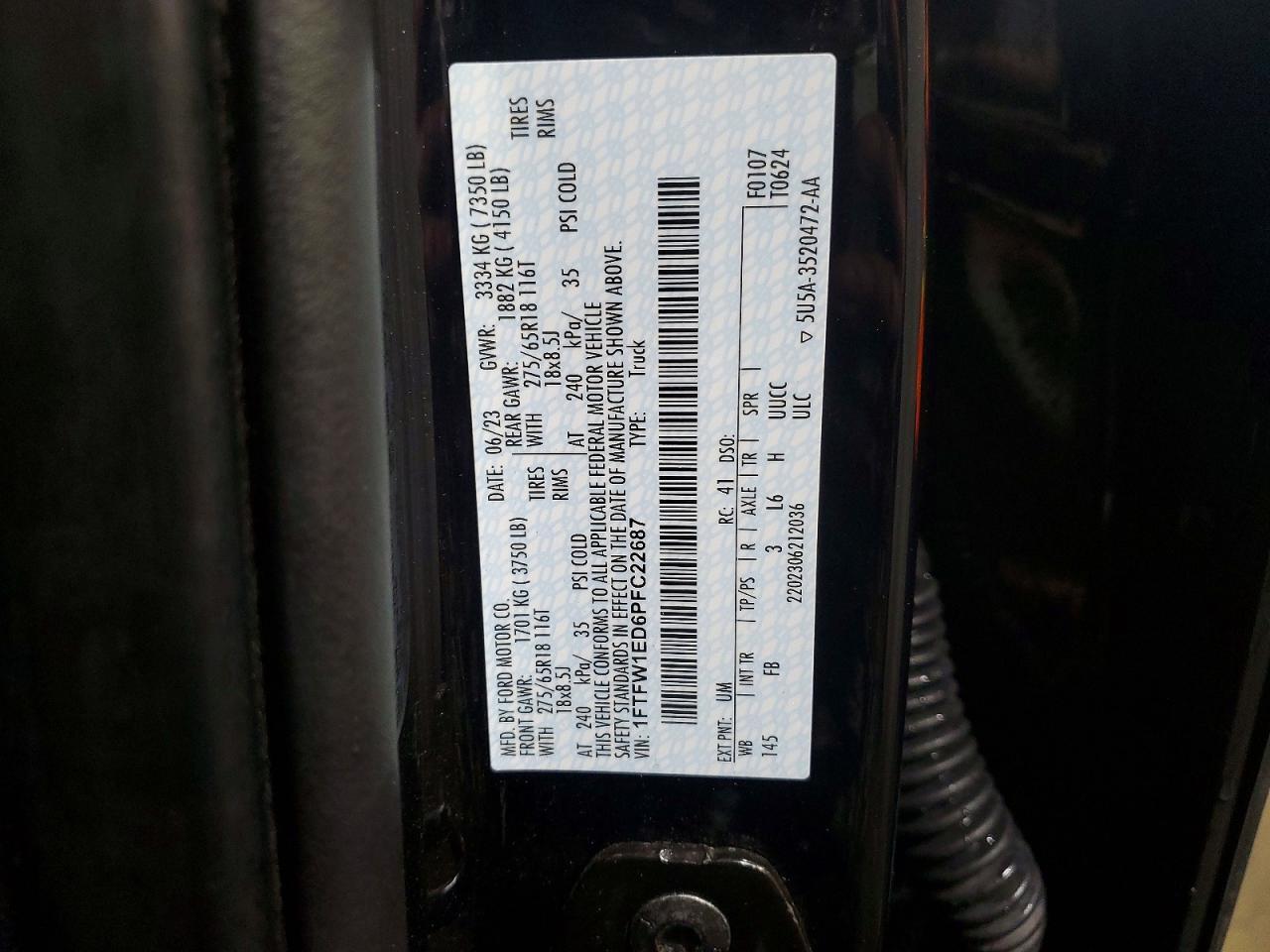 2023 Ford F150 Supercrew