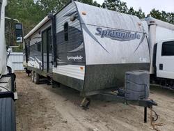 Salvage trucks for sale at Sandston, VA auction: 2017 Keystone Springdale Camper