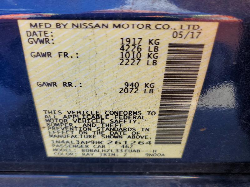 2017 Nissan Altima 2.5 sr