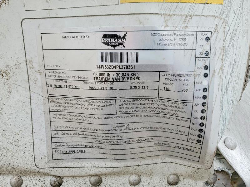 2023 Wabash 53'TRAILER