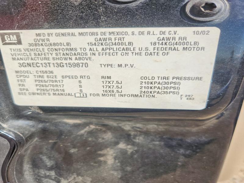 2003 Chevrolet Avalanche C1500