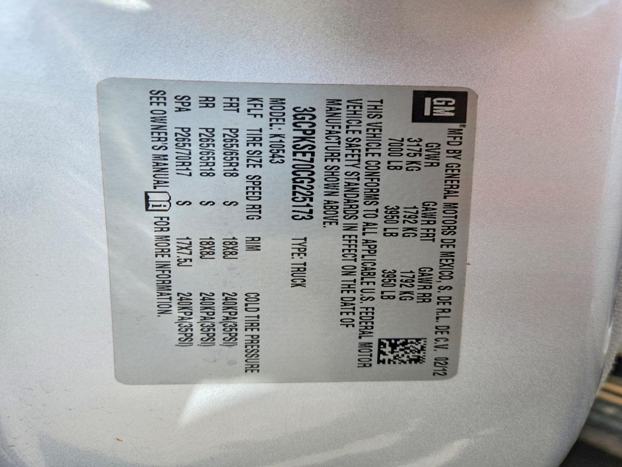 2012 Chevrolet Silverado K1500 LT