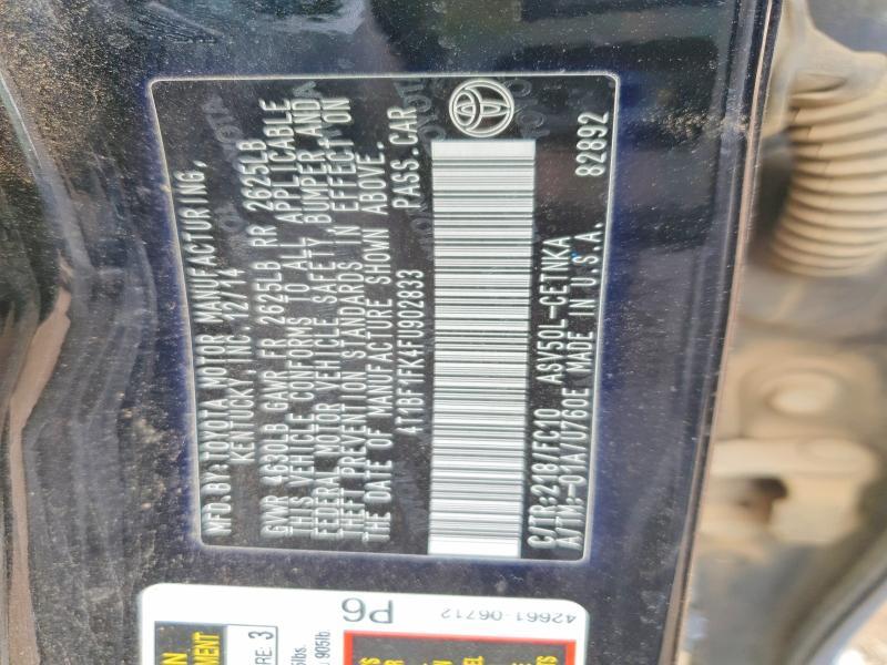 2015 Toyota Camry le