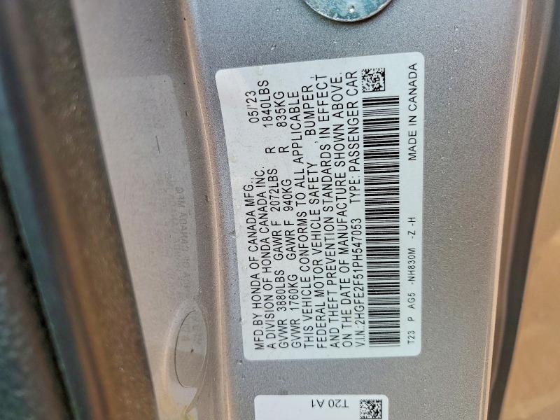 2023 Honda Civic Sport