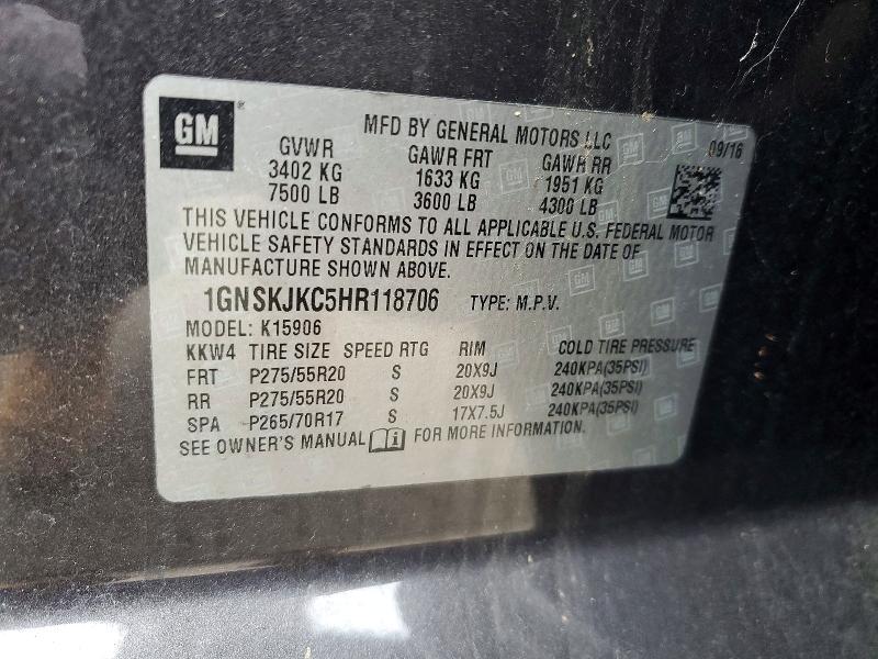 2017 Chevrolet Suburban K1500 Premier