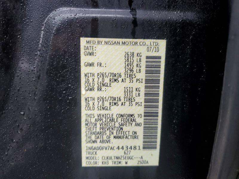 2010 Nissan Frontier SE V6