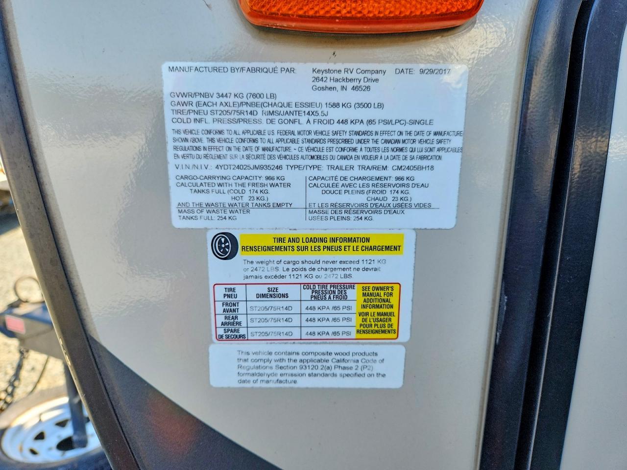 2018 Unknown 2018 Keystone Coleman Camper