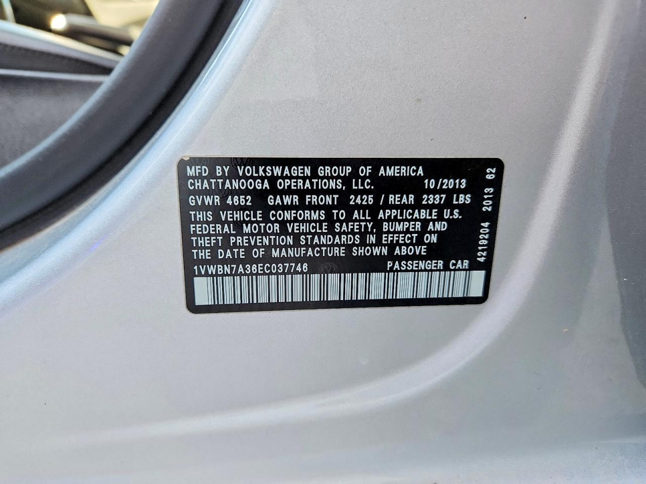 2014 Volkswagen Passat se