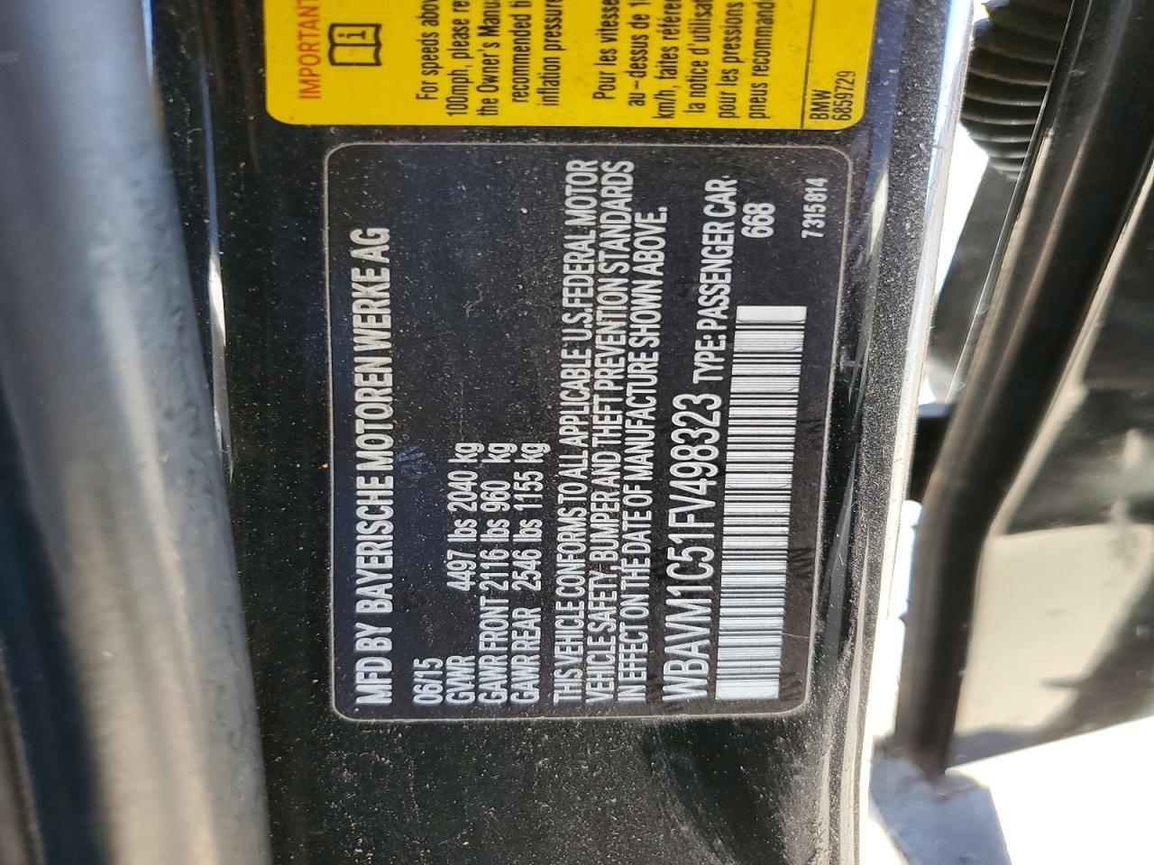 2015 BMW X1 Sdrive28i