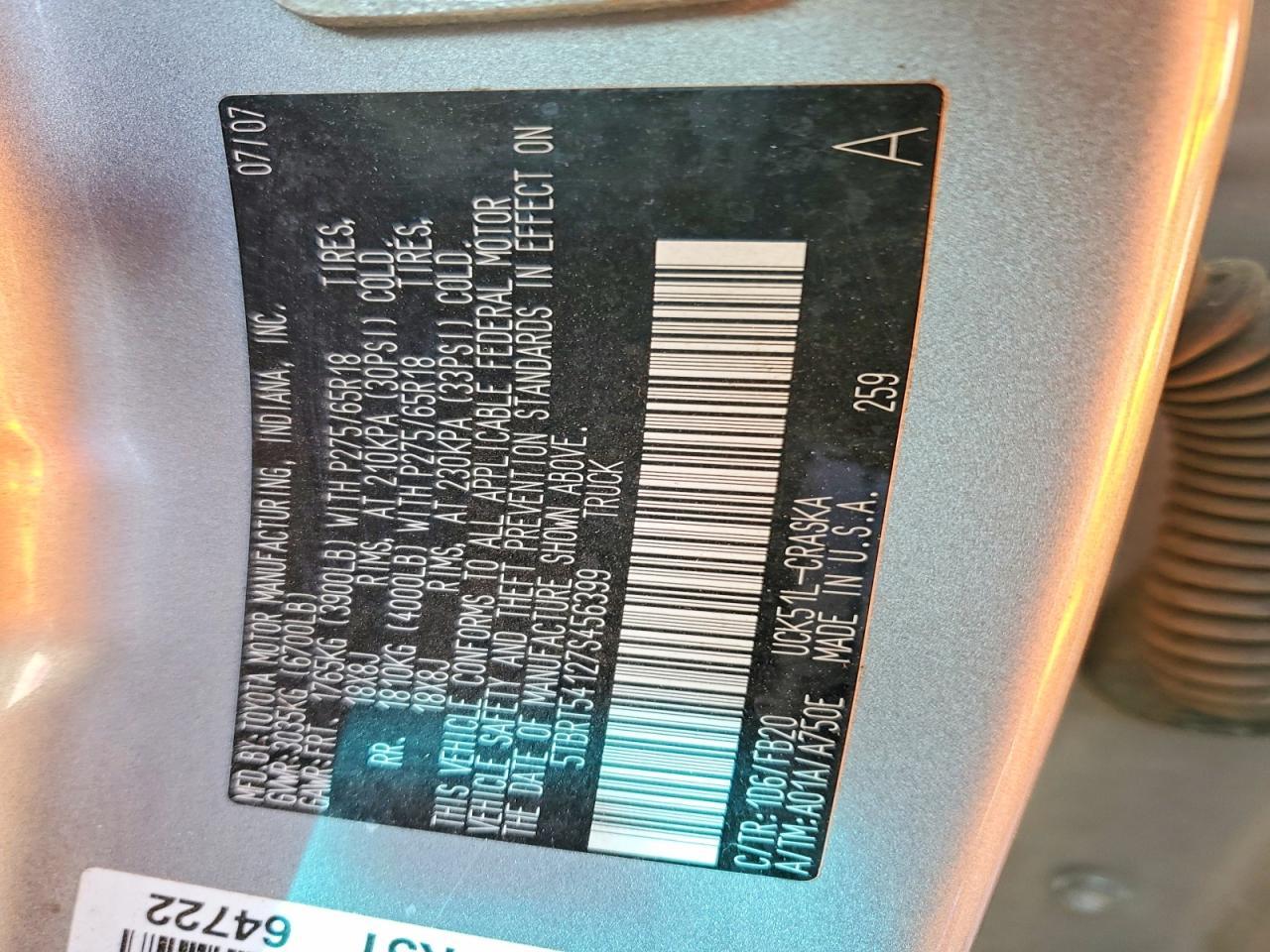 2007 Toyota Tundra SR5