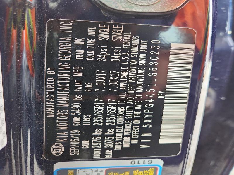 2020 KIA Sorento lx V6