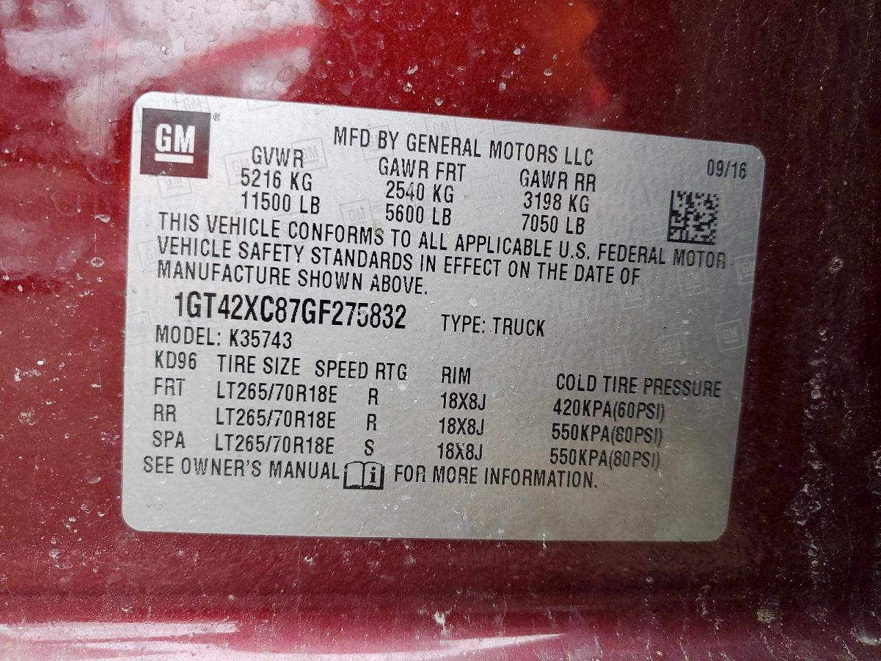 2016 GMC Sierra K3500 SLT