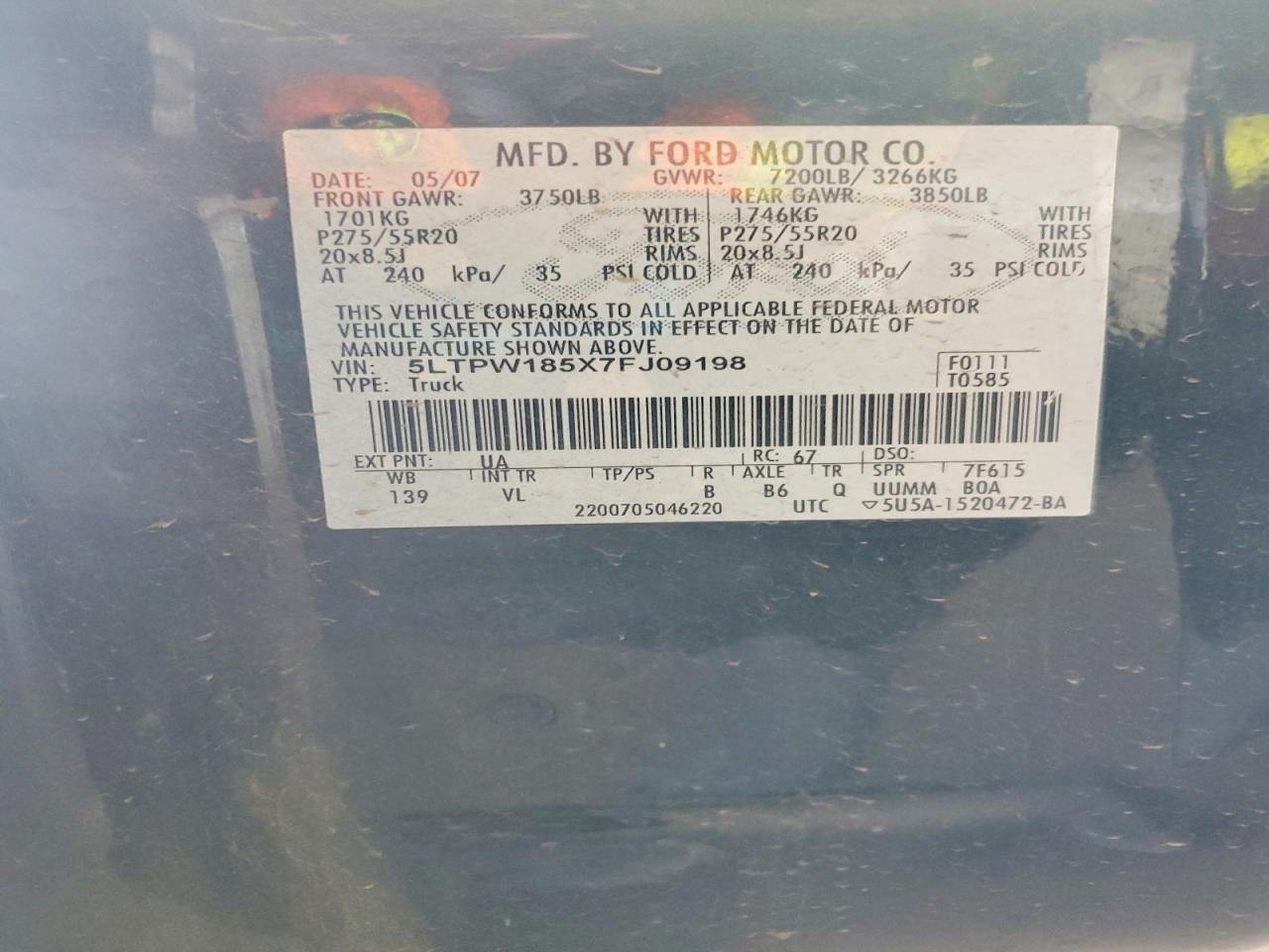 2007 Lincoln Mark LT