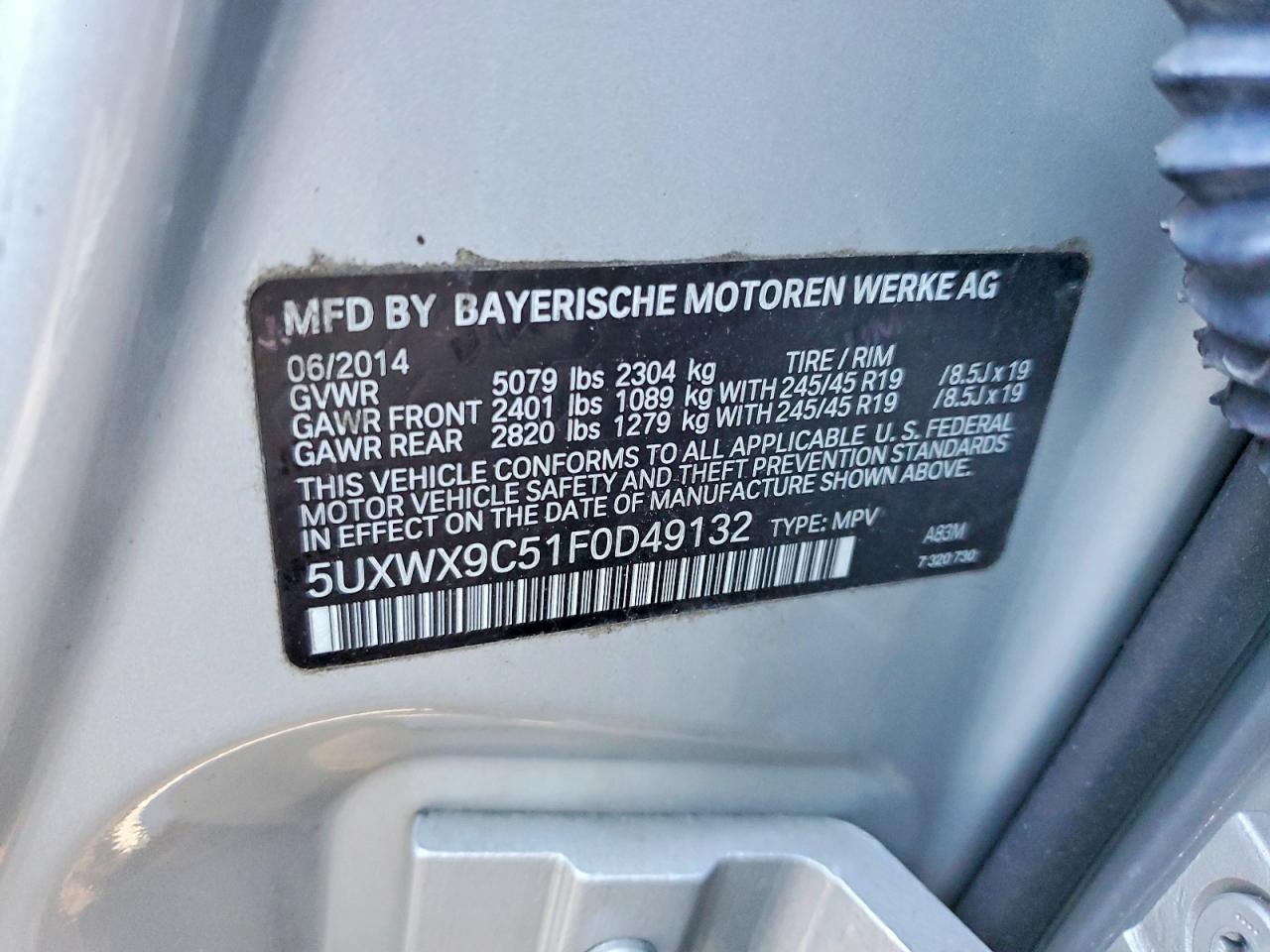 2015 BMW X3 Xdrive28i