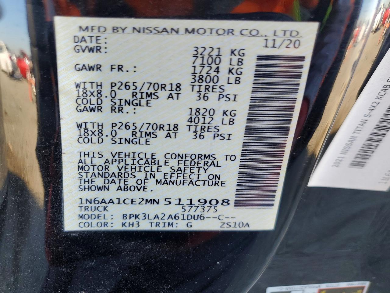 2021 Nissan Titan S